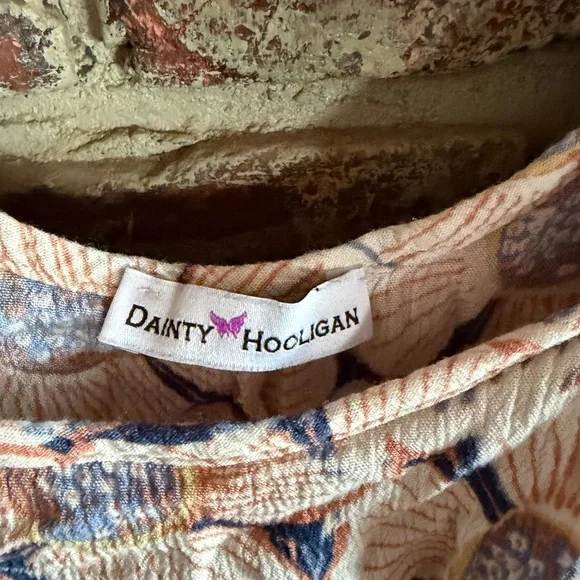 Boho Floral Cold Shoulder Crop Top 🌸 Cottagecore Festival Blouse - Picture 3 of 3